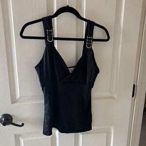 White House Black Market Fitted silky Tank Top